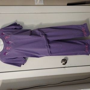 Anne Purple Capri set size M